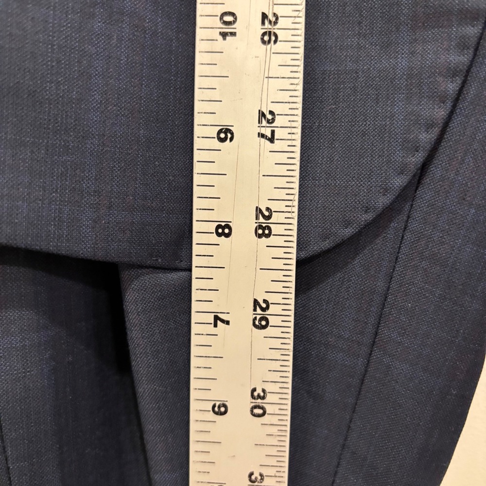 Venicio Dalton Mens Navy Blue Super 120S Pure Wool 2-Piece Suit 38/32S MS2N - Picture 10 of 12